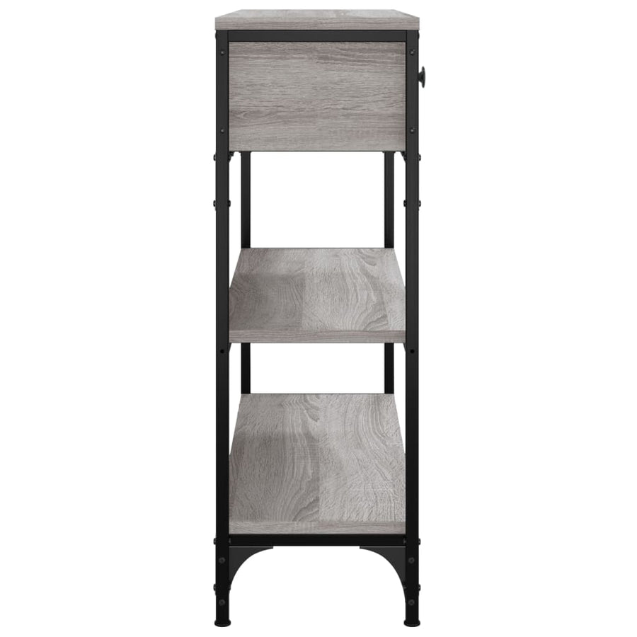 Wandtafel 72,5X25X75 Cm Bewerkt Hout Grijs Sonoma Eikenkleurig