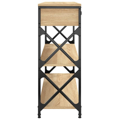 Wandtafel 100X28X75 Cm Bewerkt Hout Sonoma Eikenkleurig 100 x 28 x 75 cm