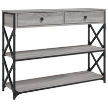 Wandtafel Bewerkt Hout Eikenkleurig 100 x 28 x 75 cm Grijs sonoma