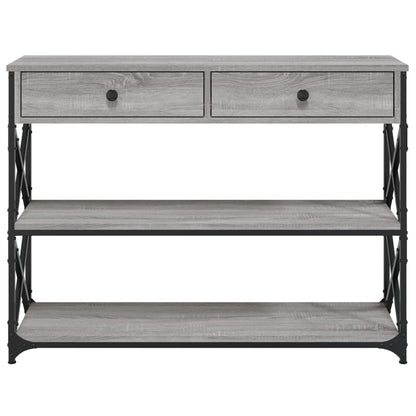 Wandtafel Bewerkt Hout Eikenkleurig 100 x 28 x 75 cm Grijs sonoma