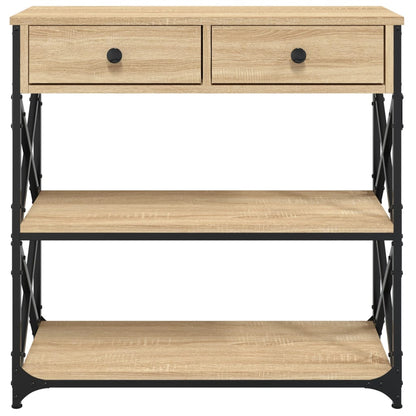 Wandtafel 75X28X75 Cm Bewerkt Hout Sonoma Eikenkleurig
