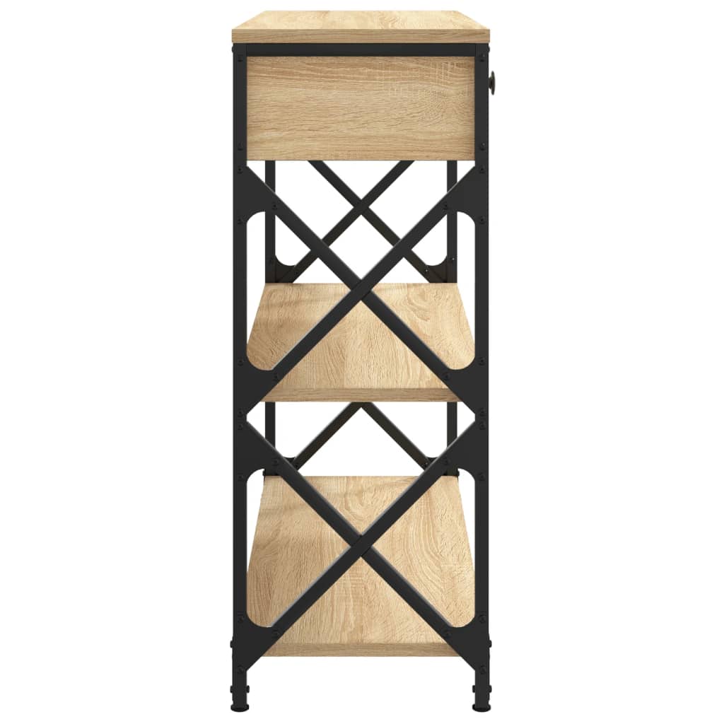 Wandtafel 75X28X75 Cm Bewerkt Hout Sonoma Eikenkleurig