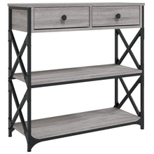 Wandtafel Bewerkt Hout Eikenkleurig 1 75 x 28 x 75 cm Grijs sonoma