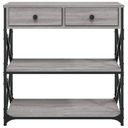 Wandtafel Bewerkt Hout Eikenkleurig 1 75 x 28 x 75 cm Grijs sonoma