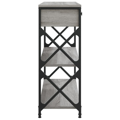 Wandtafel Bewerkt Hout Eikenkleurig 1 75 x 28 x 75 cm Grijs sonoma