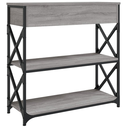 Wandtafel Bewerkt Hout Eikenkleurig 1 75 x 28 x 75 cm Grijs sonoma