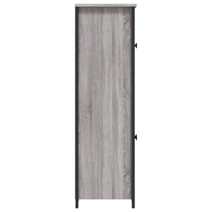 Hoge Kast 62X32X106,5 Cm Bewerkt Hout Grijs Sonoma