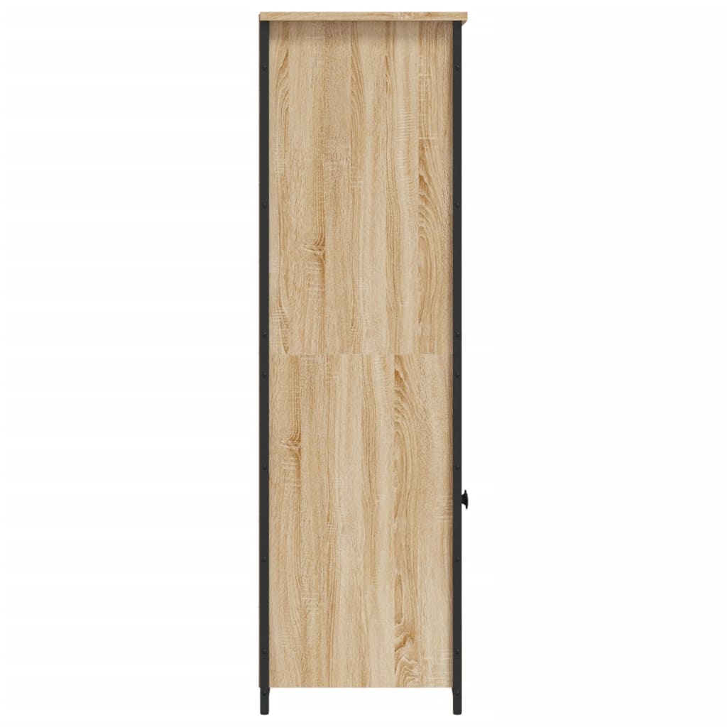 Hoge Kast 62X36X121,5 Cm Bewerkt Hout 62 x 36 x 121.5 cm Sonoma eiken