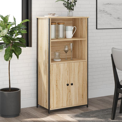 Hoge Kast 62X36X121,5 Cm Bewerkt Hout 62 x 36 x 121.5 cm Sonoma eiken