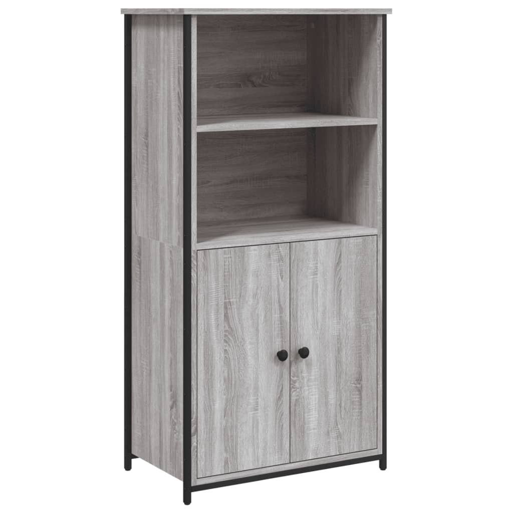 Hoge Kast 62X36X121,5 Cm Bewerkt Hout Grijs Sonoma