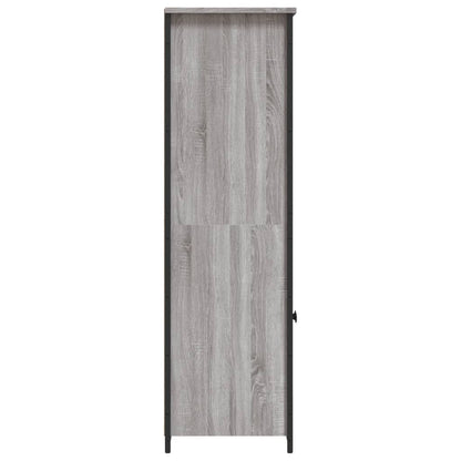 Hoge Kast 62X36X121,5 Cm Bewerkt Hout Grijs Sonoma