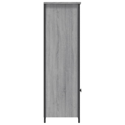 Hoge Kast 62X32X103,5 Cm Bewerkt Hout Grijs Sonoma Eikenkleurig