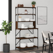 Bakkersrek 90x40x180 cm bewerkt hout bruin