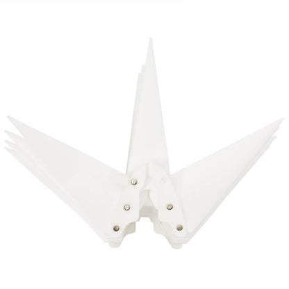 Kerstlamp met LED inklapbaar 43 cm wit