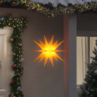 Kerstlamp met LED inklapbaar 57 cm geel