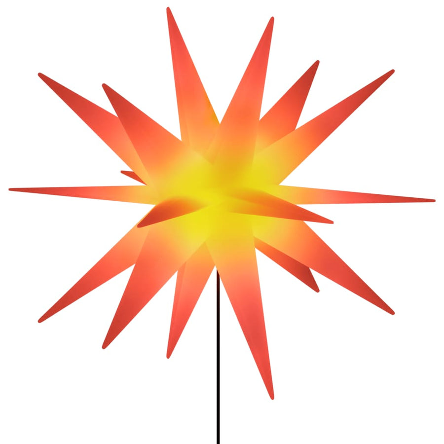 Kerstlamp Met Grondpin En Led Inklapbaar 57 Cm Rood
