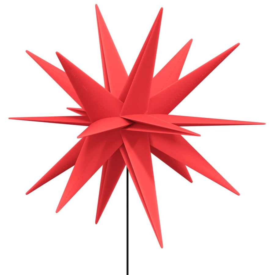 Kerstlamp Met Grondpin En Led Inklapbaar 57 Cm Rood