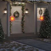 Kerstlamp rood met grondpin LED 57 cm