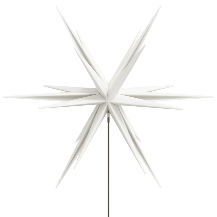 Kerstlamp Met Grondpin En Led Inklapbaar 57 Cm Wit