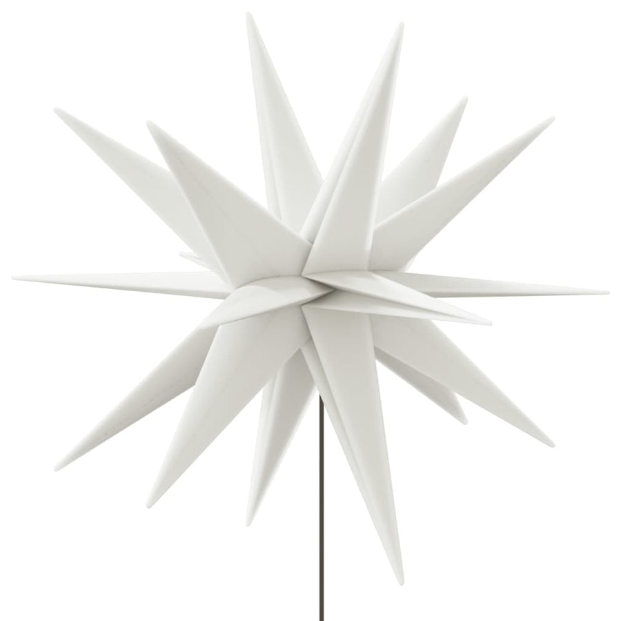 Kerstlamp Met Grondpin En Led Inklapbaar 57 Cm Wit