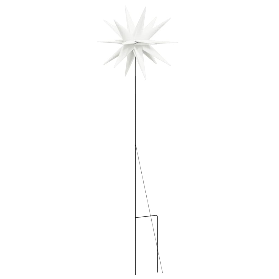 Kerstlamp Met Grondpin En Led Inklapbaar 57 Cm Wit