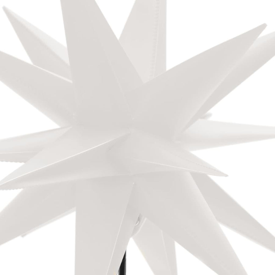 Kerstlamp Met Grondpin En Led Inklapbaar 57 Cm Wit