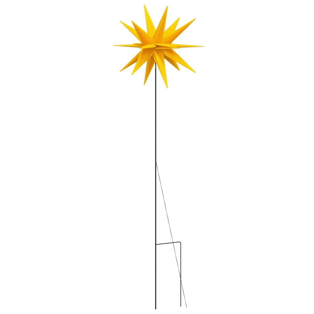 Kerstlamp Met Grondpin En Led Inklapbaar 57 Cm Geel