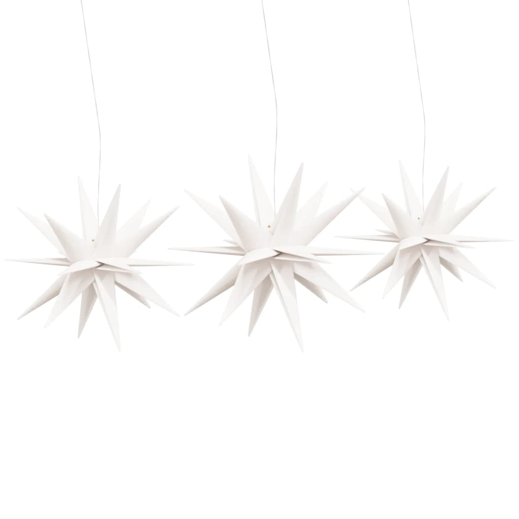 Kerstlampen Met Led's 3 St Inklapbaar Wit