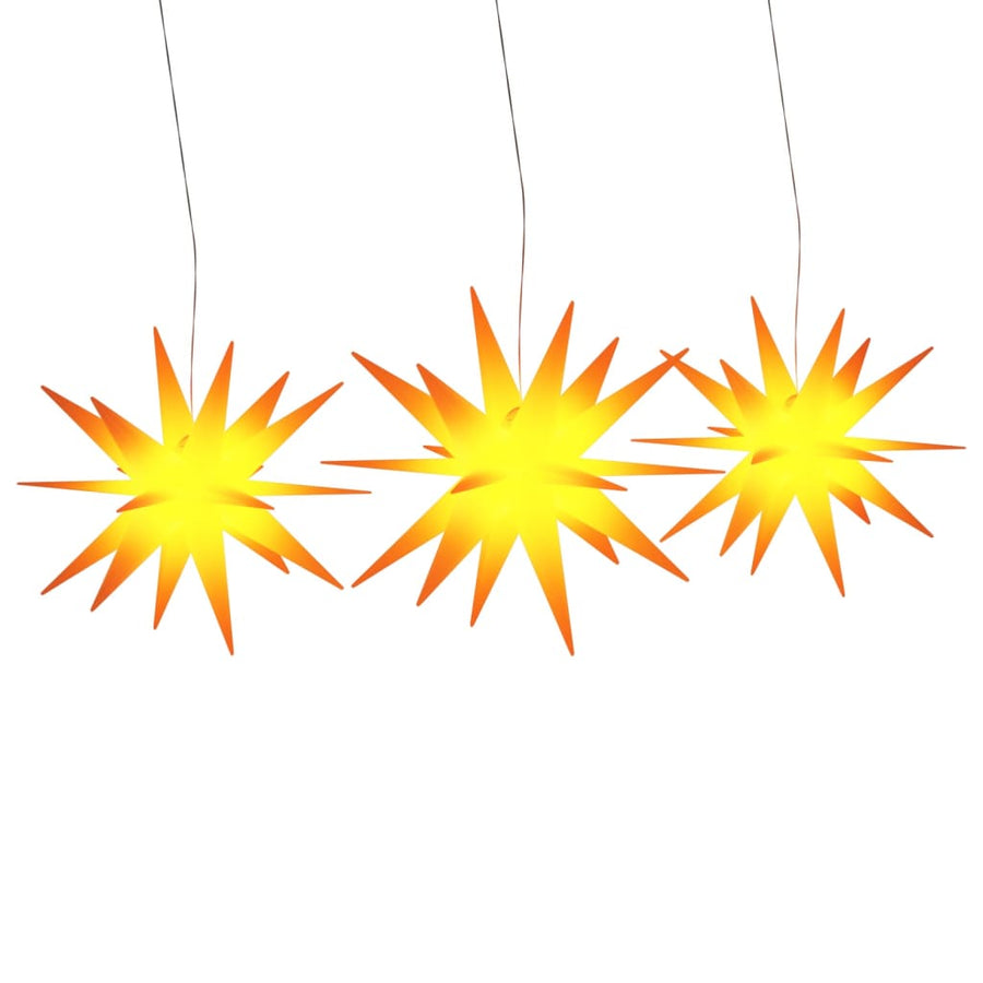 Kerstlampen Met Led's 3 St Inklapbaar Geel