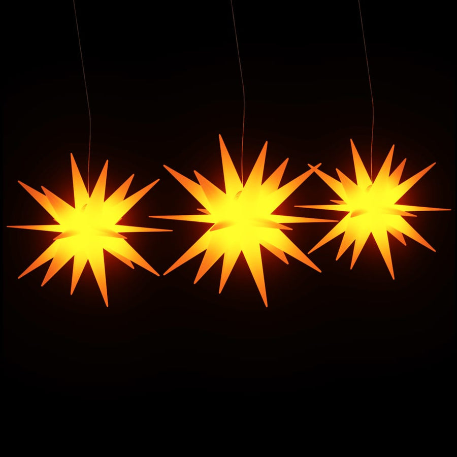 Kerstlampen Met Led's 3 St Inklapbaar Geel