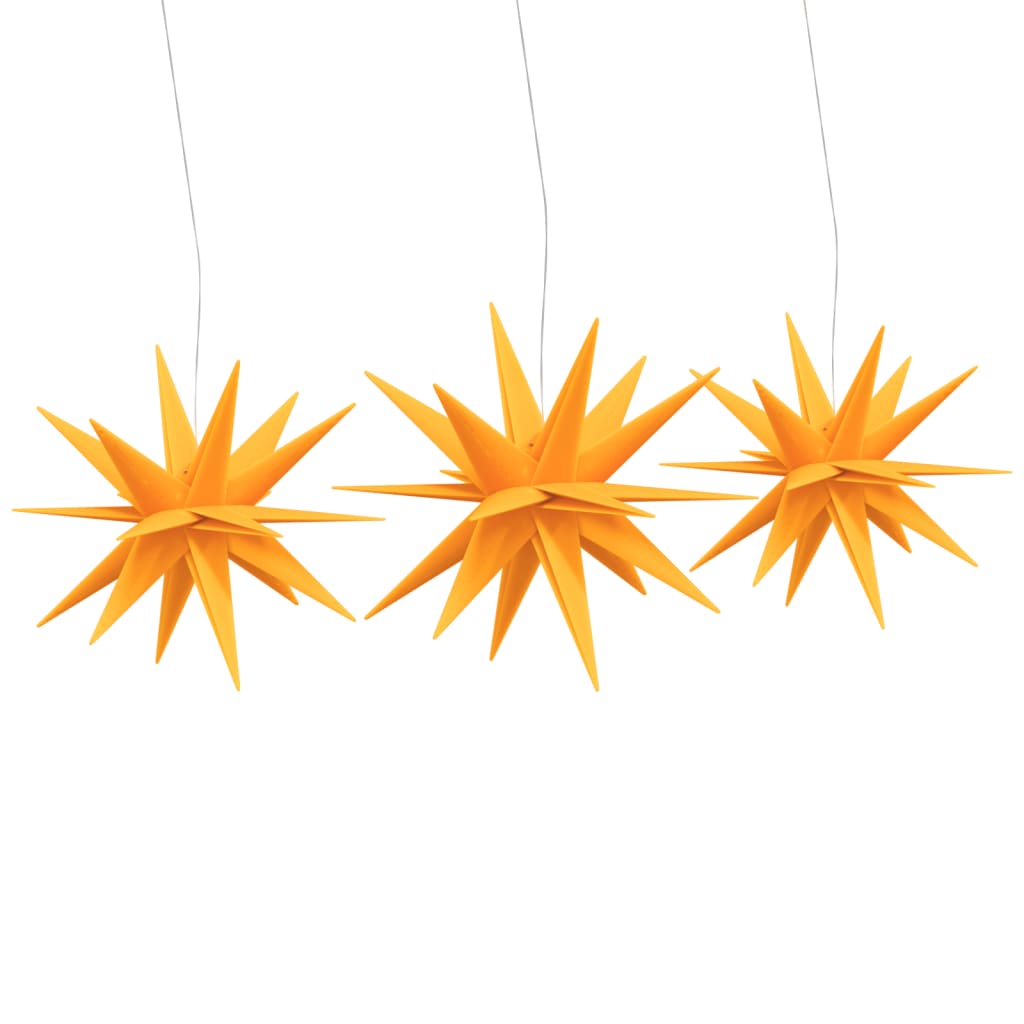Kerstlampen Met Led's 3 St Inklapbaar Geel