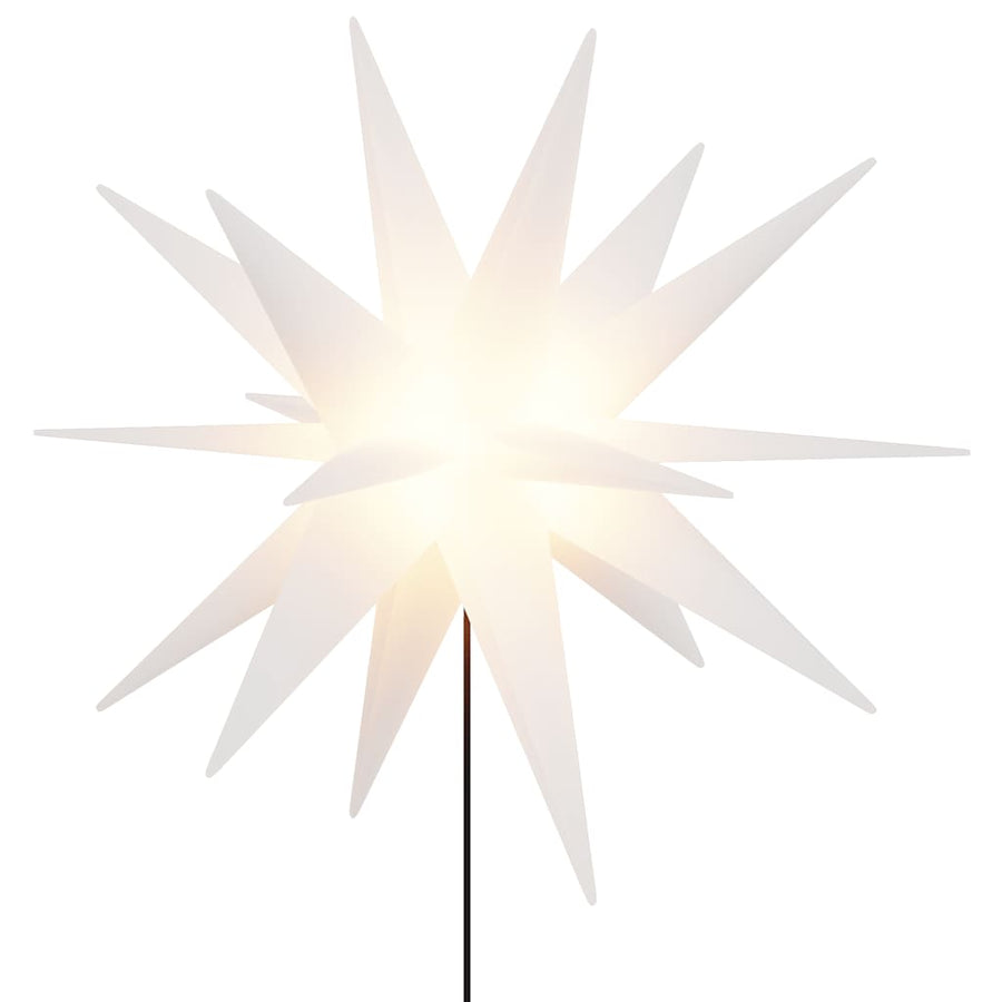 Kerstlampen met grondpin en LED's 3 st 35 cm wit