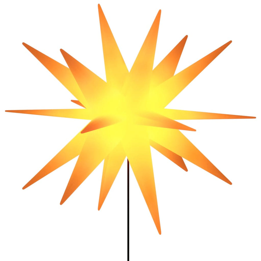 Kerstlampen Met Grondpin En Led's 3 St 35 Cm Geel