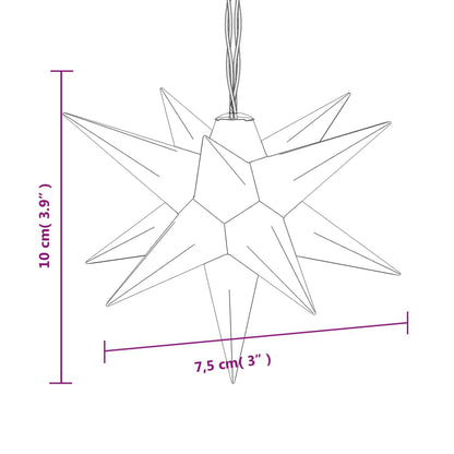 Kerstlamp 10 Led's 10 Cm Rood