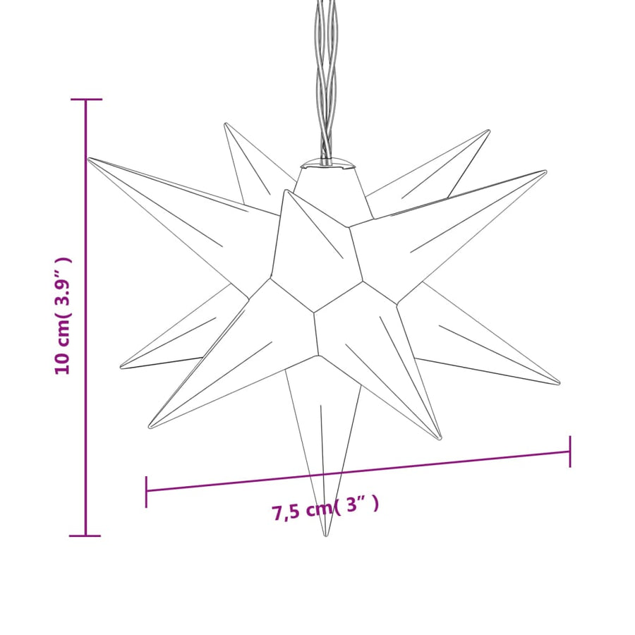 Kerstlamp 10 Led's 10 Cm Wit