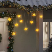 Kerstlamp 10 LED's ster geel 10 cm