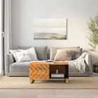 Salontafel 80x50x40 cm massief mangohout bruin zwart