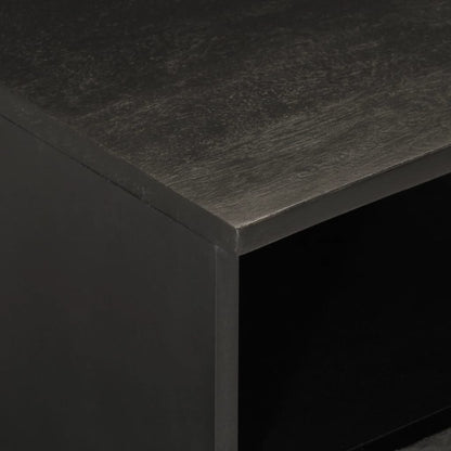 Tv-meubel 70x33x46 cm massief mangohout zwart Zwart massief mangohout