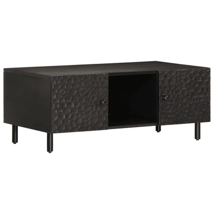 Salontafel 00X54X40 Cm Zwart massief mangohout
