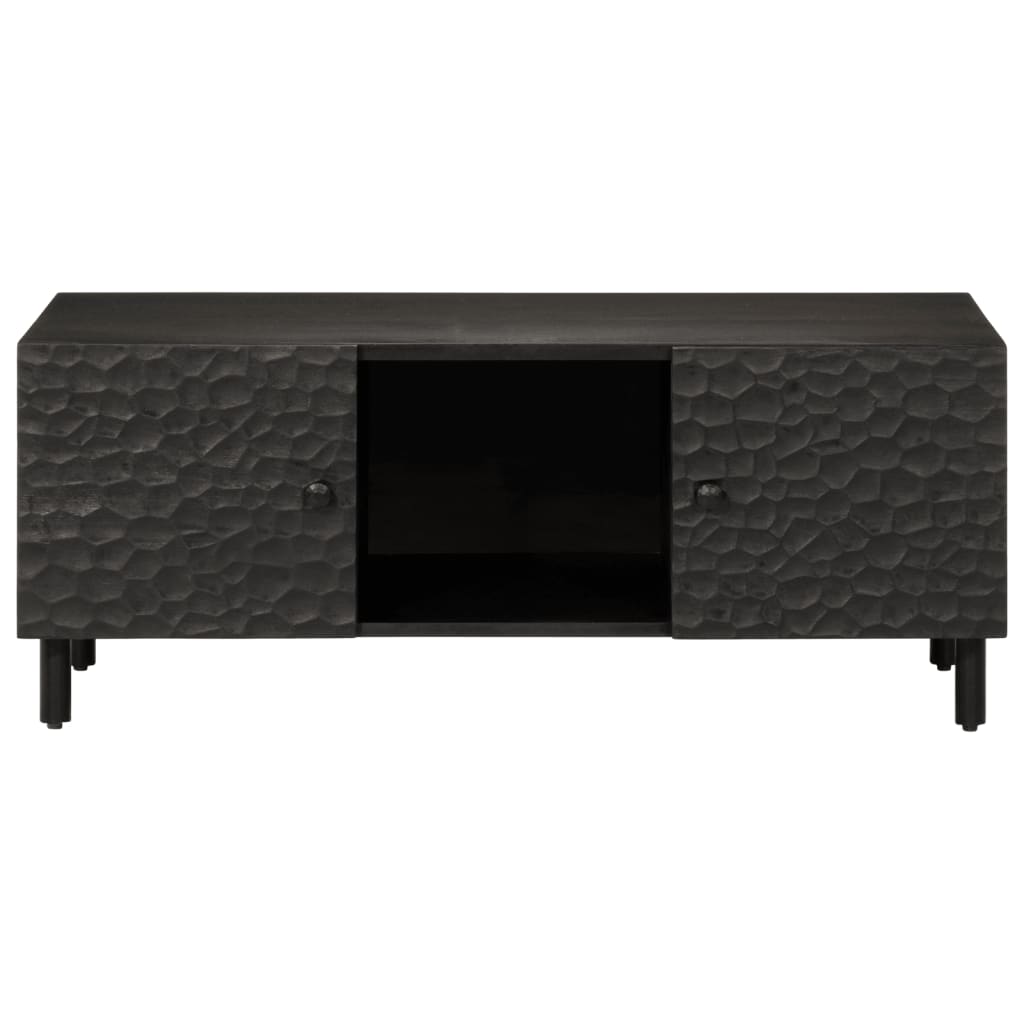 Salontafel 00X54X40 Cm Zwart massief mangohout