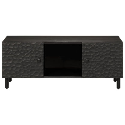 Salontafel 00X54X40 Cm Zwart massief mangohout