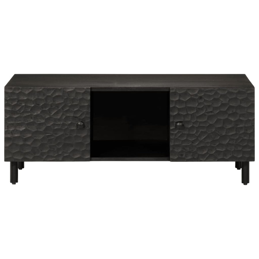 Salontafel 00X54X40 Cm Zwart massief mangohout