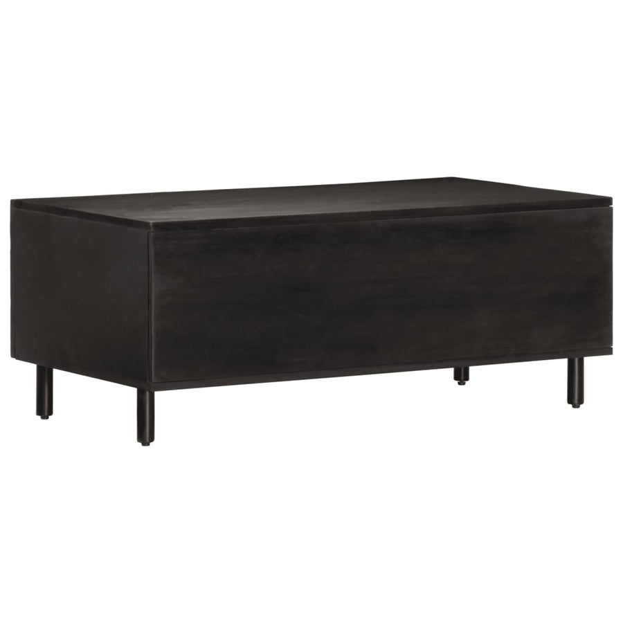 Salontafel 00X54X40 Cm Zwart massief mangohout