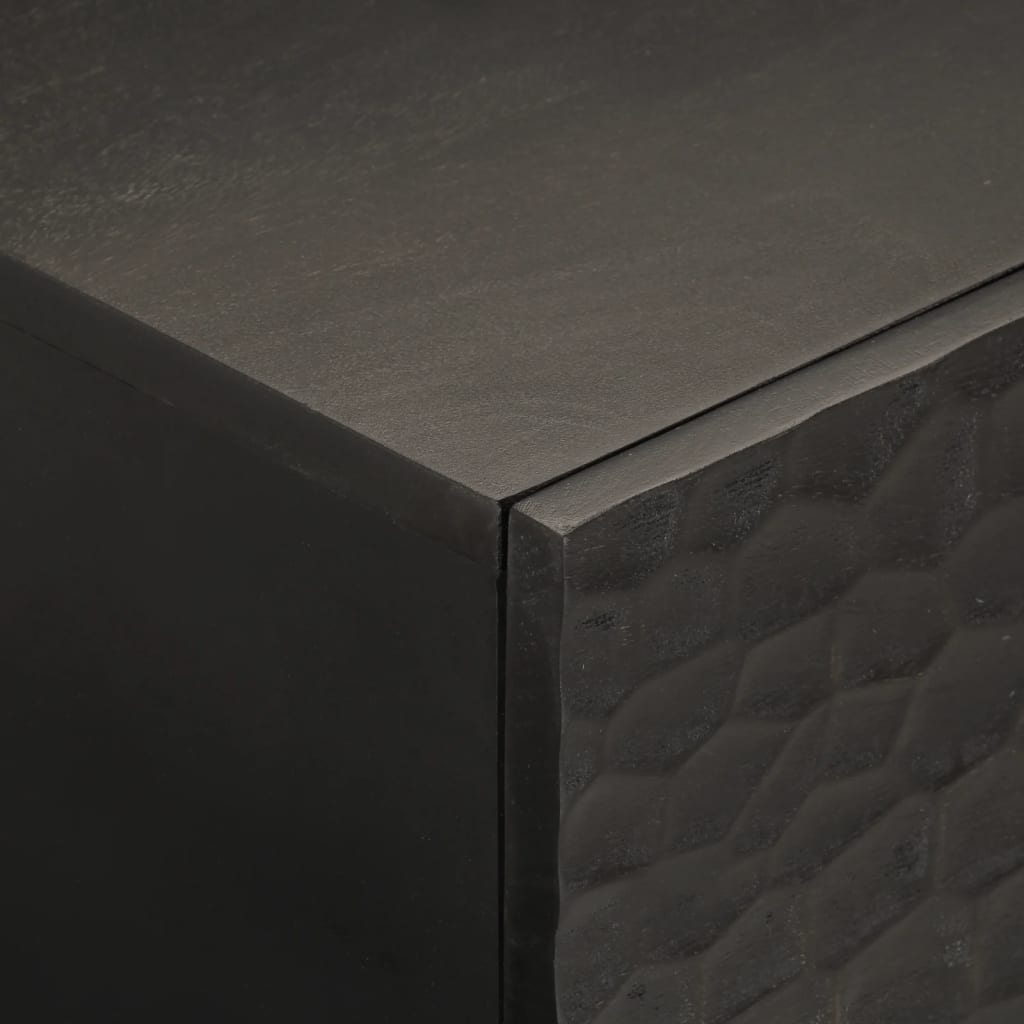 Salontafel 00X54X40 Cm Zwart massief mangohout