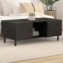 Salontafel 00X54X40 Cm Zwart massief mangohout