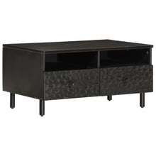 Salontafel 80x54x40 cm Zwart massief mangohout