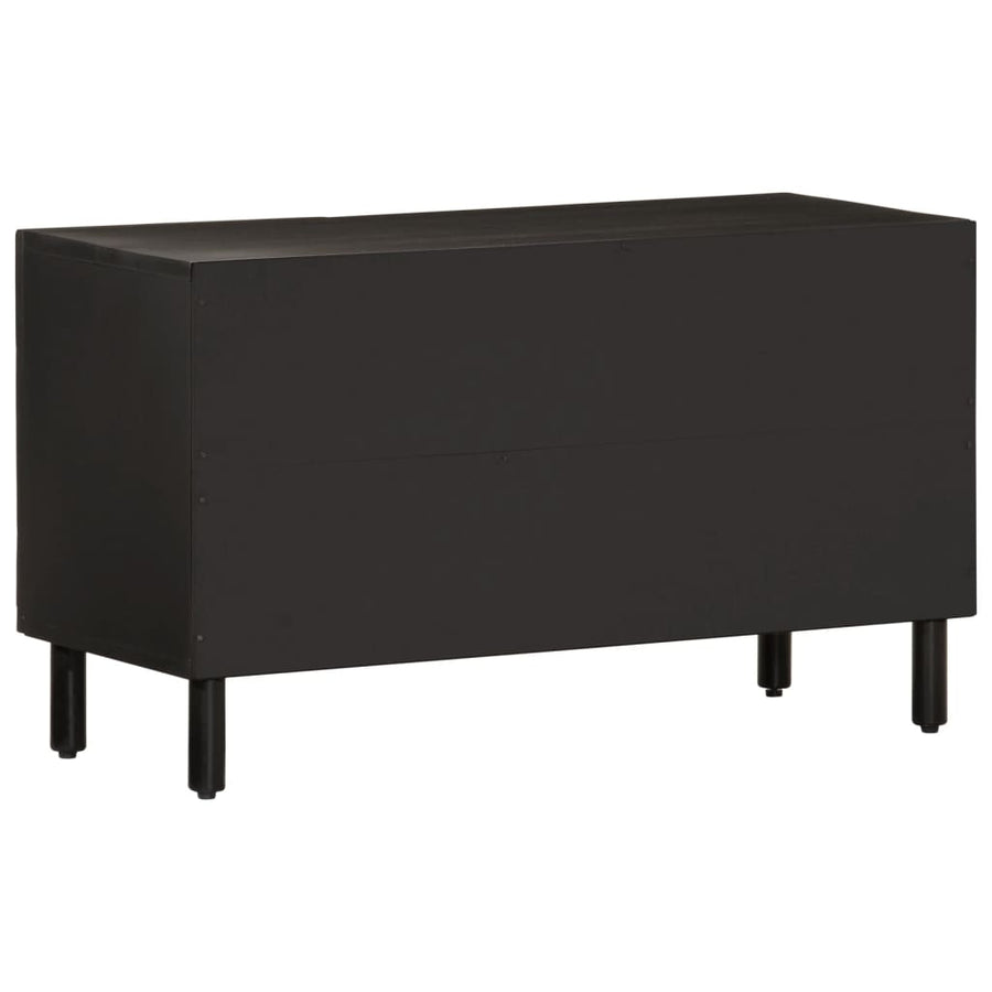 Tv-meubel 80x31x46 cm massief mangohout zwart Zwart massief mangohout