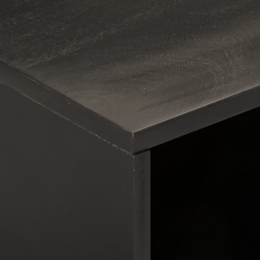 Tv-meubel 80x31x46 cm massief mangohout zwart Zwart massief mangohout