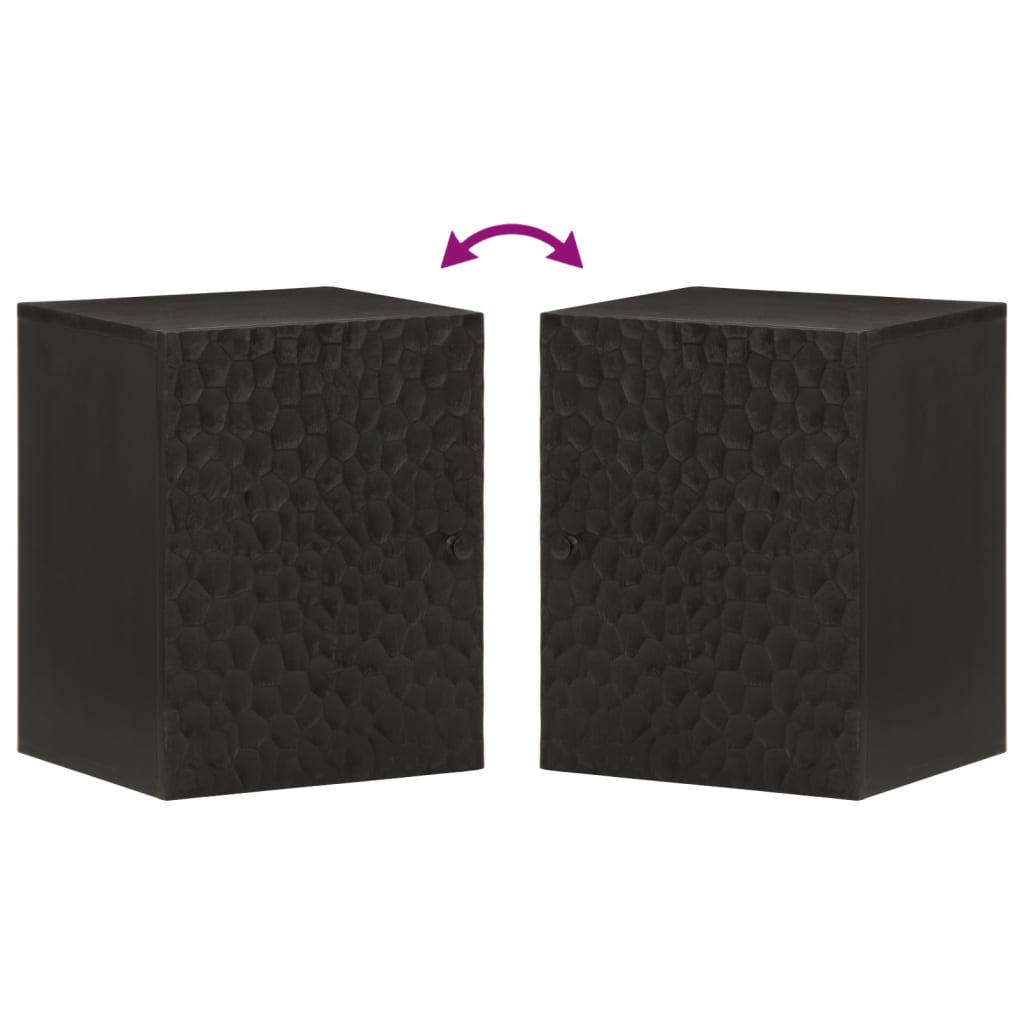 Badkamerwandkast 38X33X48 Cm Massief Mangohout