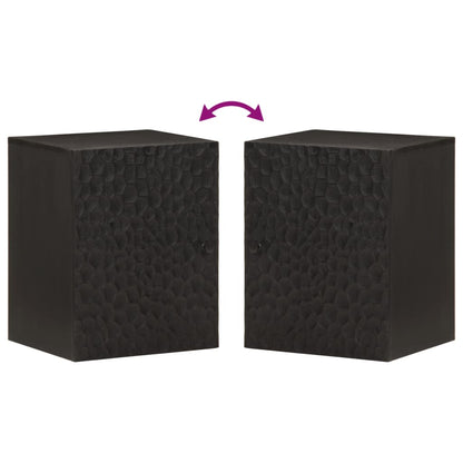 Badkamerwandkast 38X33X48 Cm Massief Mangohout